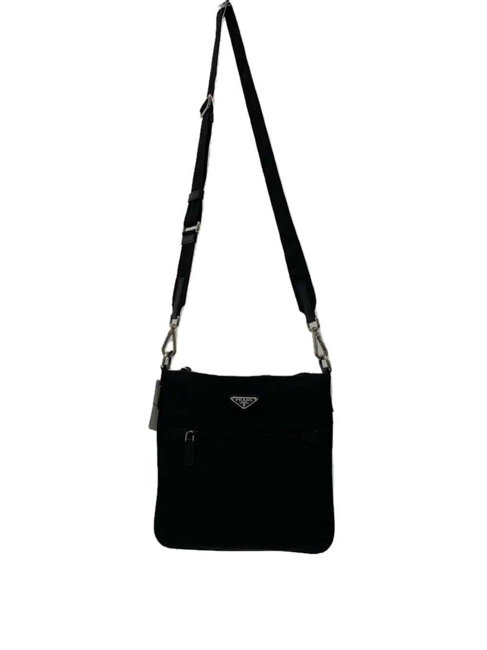 Prada Tessuto Crossbody Messenger Bag Black